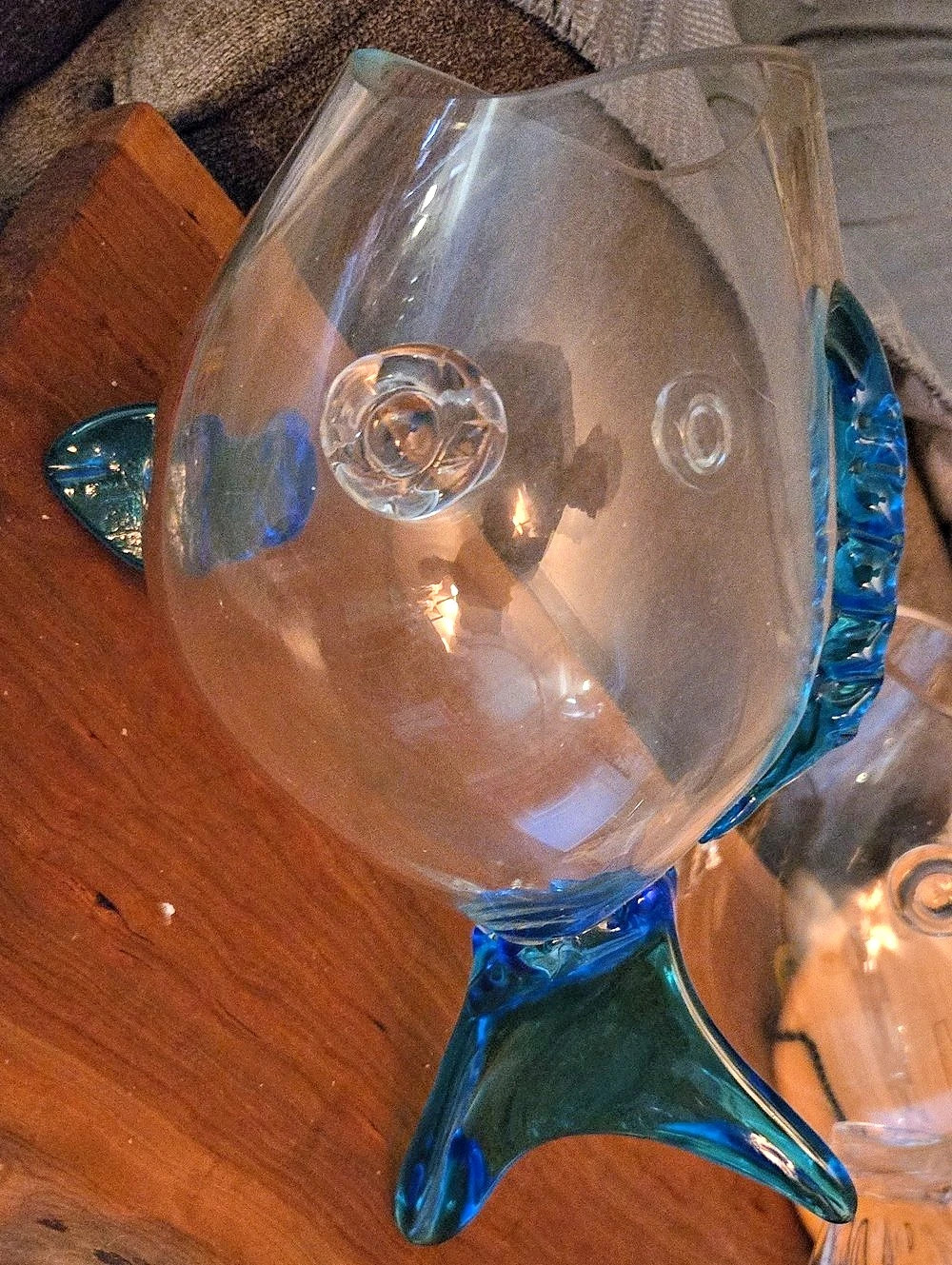 Clear & Blue Glass Fish